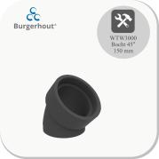 HR-WTW3000 bocht 45° 150mm